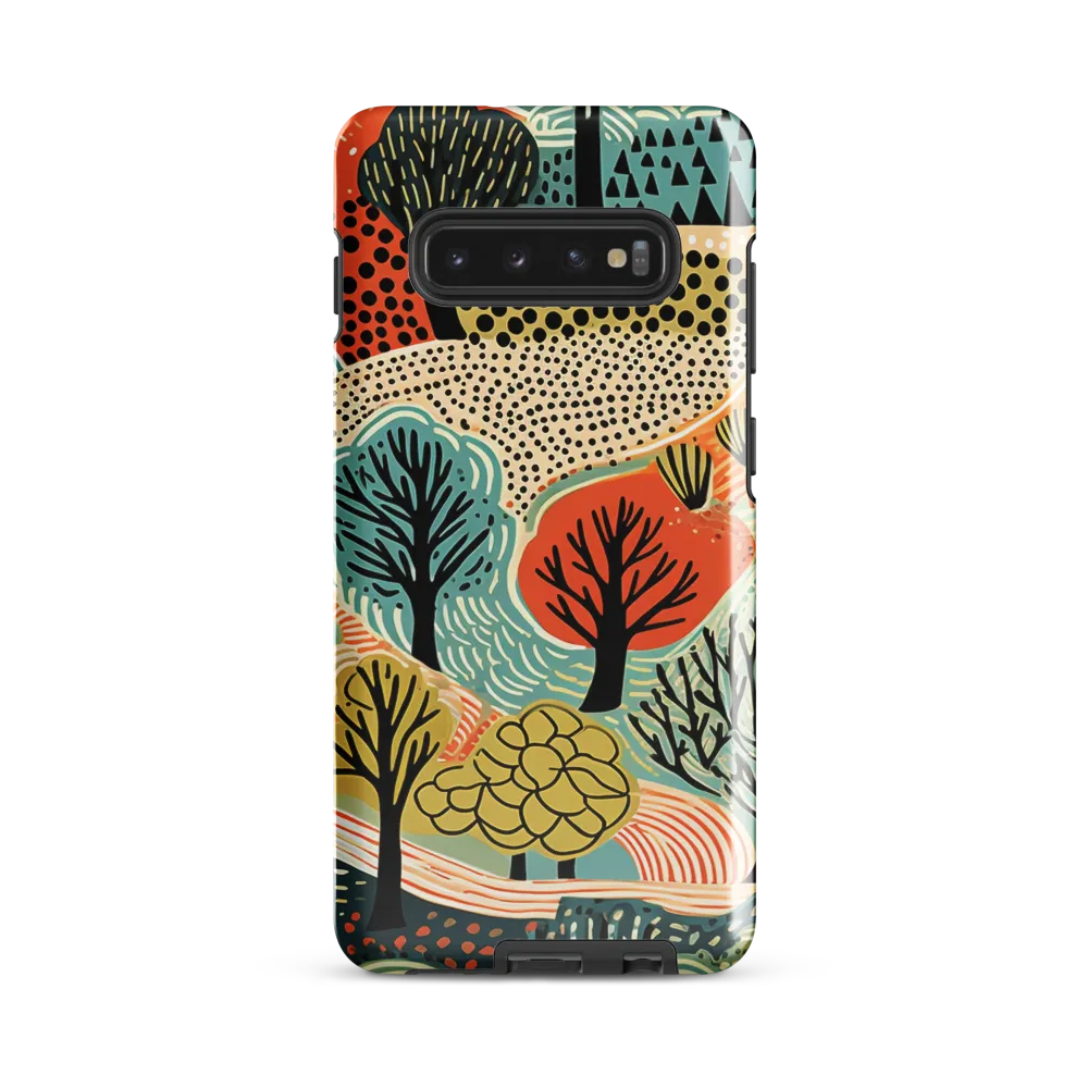 Whimsical Forest Patterns | Phone Case |  S10 Plus | Tough Case | Glossy