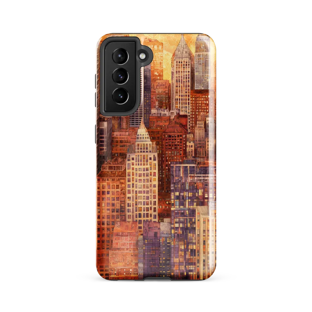 Golden Hour Over the City | Phone Case |  S21 FE | Tough Case | Glossy