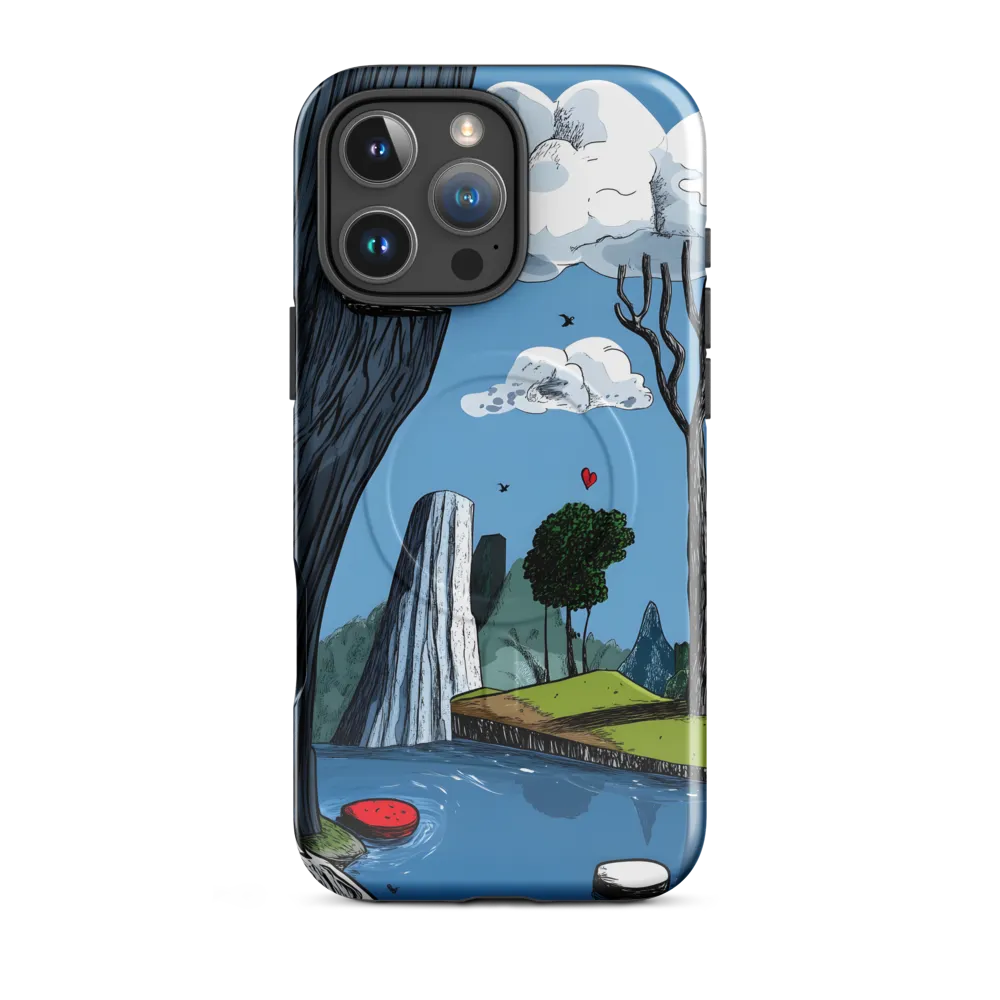 Whimsical Cliffside Reflections