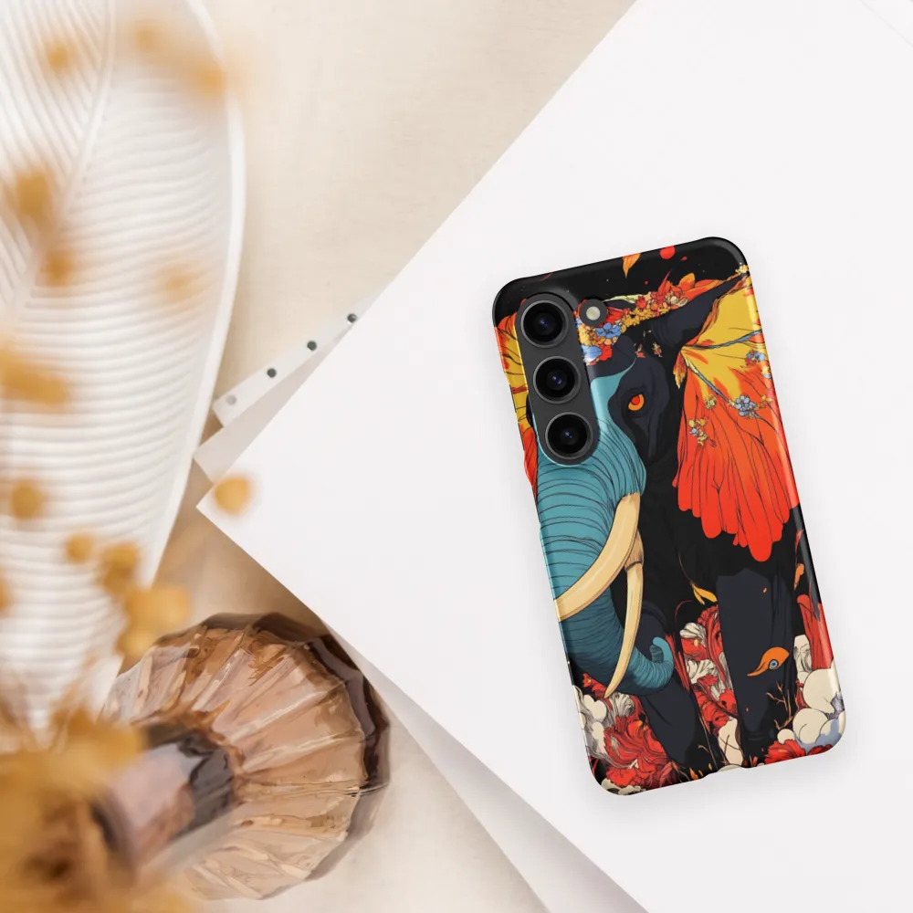 Majesty of the Floral Elephant | Phone Case |  S23 | Snap Case | Matte