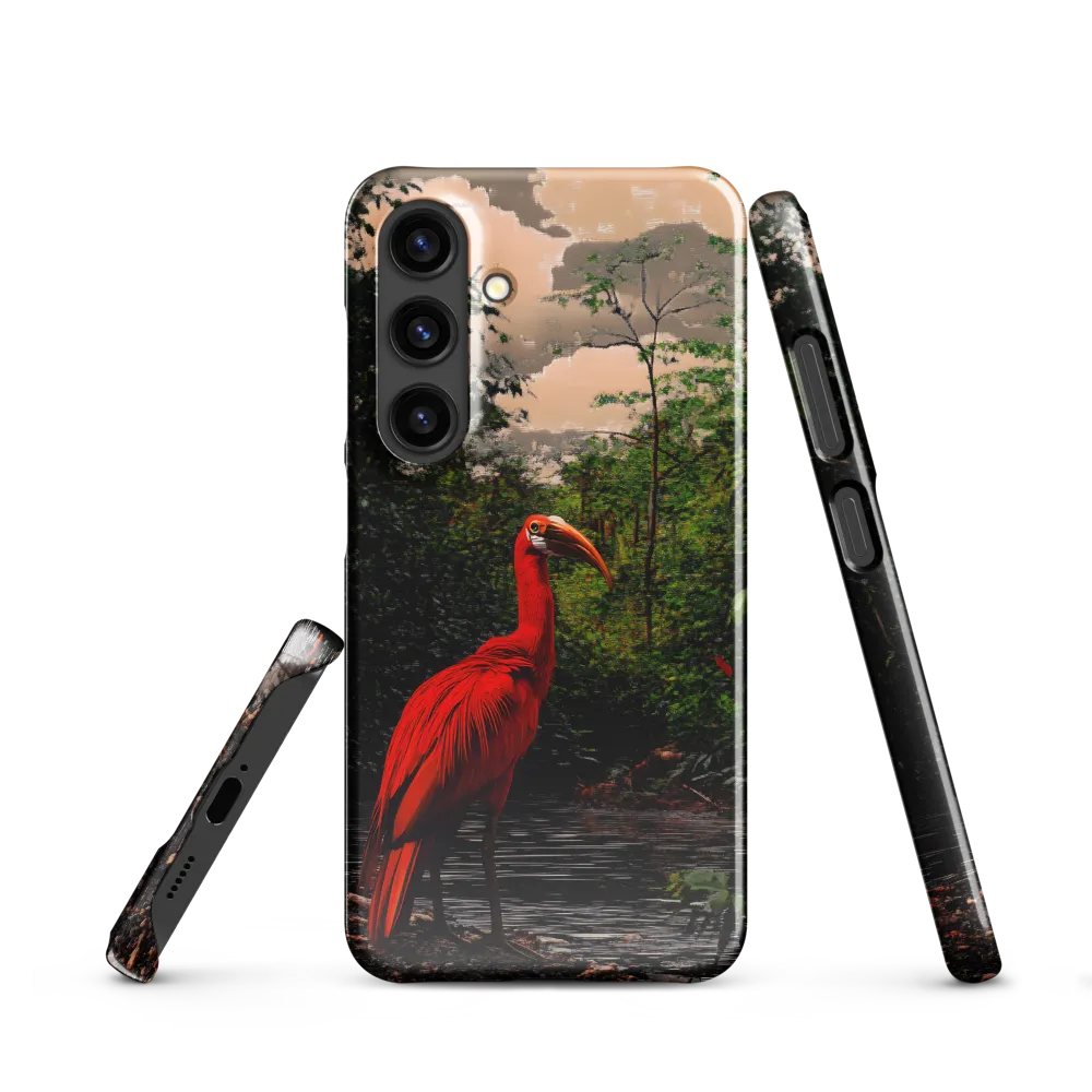 Enigmatic Elegance: The Scarlet Observer