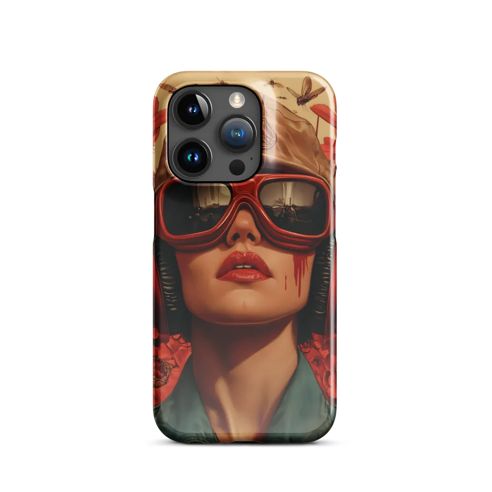 Defiant Portrait in a Floral Realm | Phone Case |  15 Pro | Snap Case | Glossy