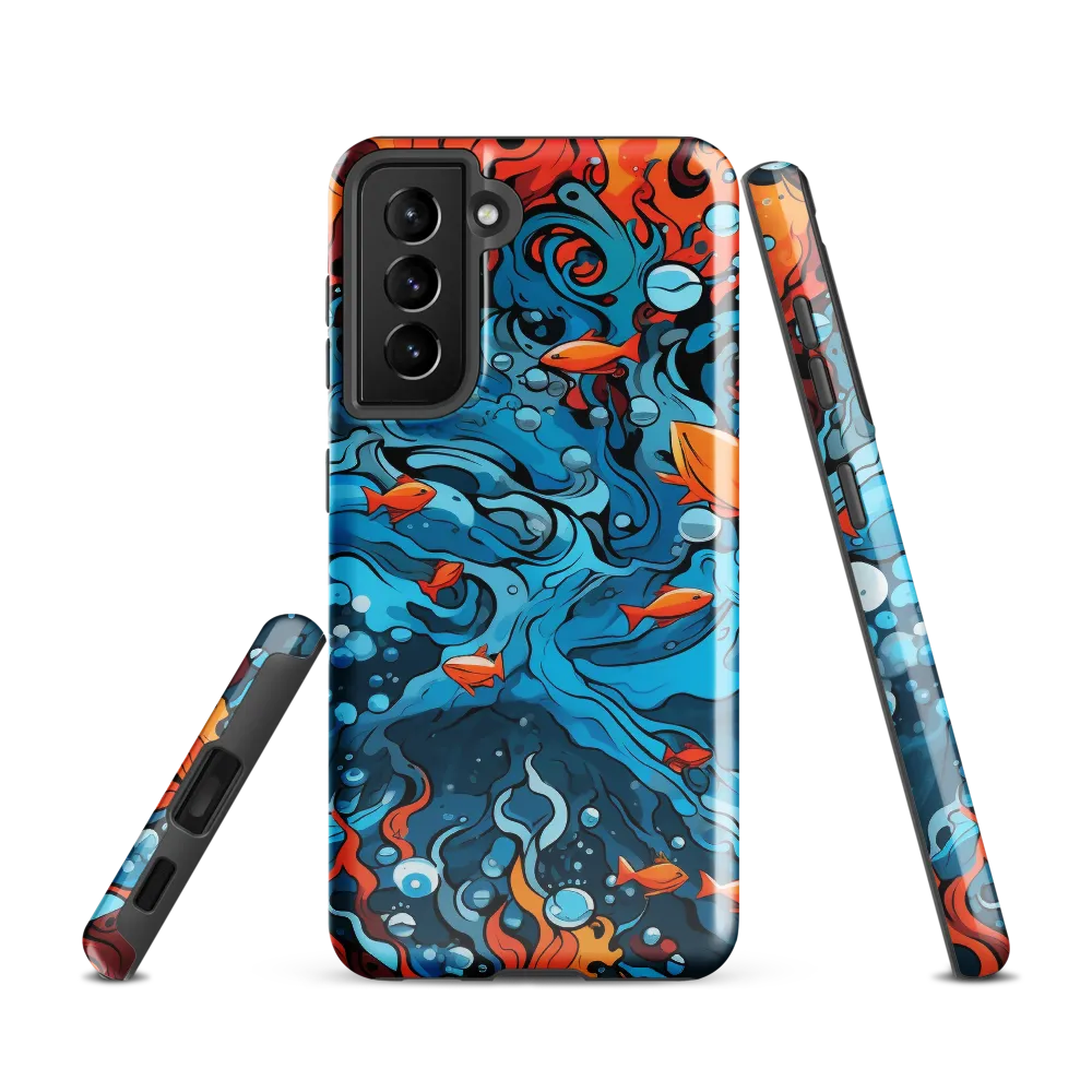 Fluid Harmony: Ocean and Flames