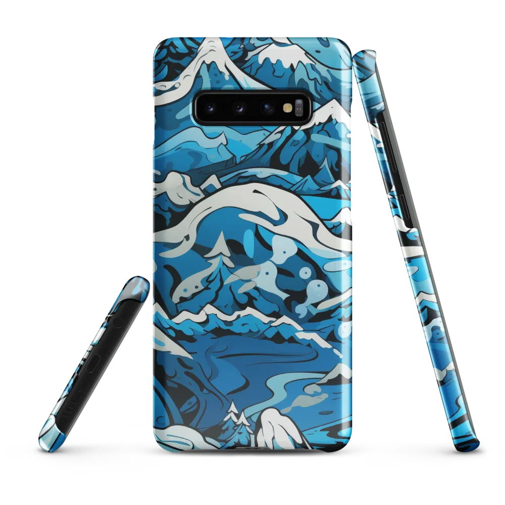 Frozen Harmony: A Blue Mountain Odyssey | Phone Case |  S10 Plus | Snap Case | Glossy