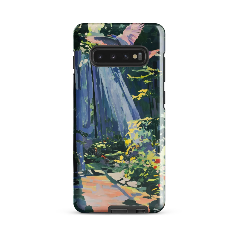 Flight of Light: A Serene Forest | Phone Case |  S10 Plus | Tough Case | Glossy