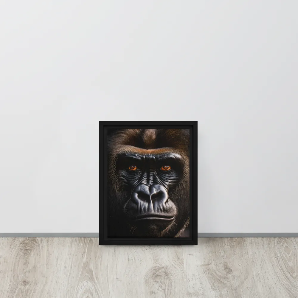 Majestic Gaze | Canvas with White Frame | 9″×12″