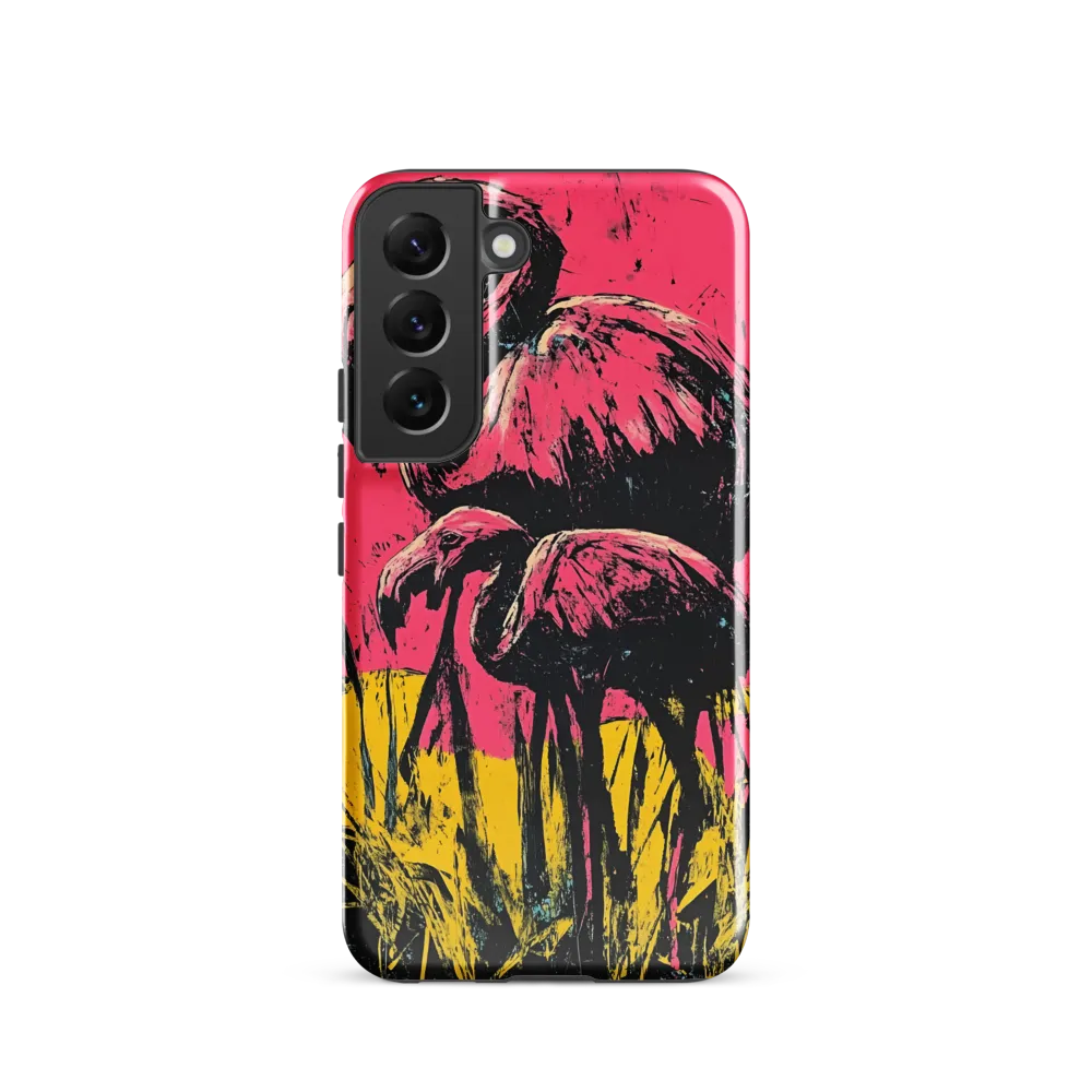 Flamingo Duet: A Pop Art Expression