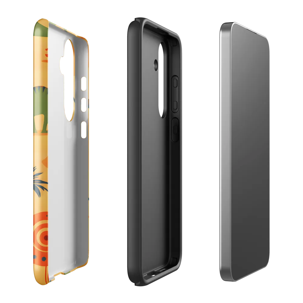 Dinosauria Delight: A Colorful Prehistoric Adventure | Phone Case