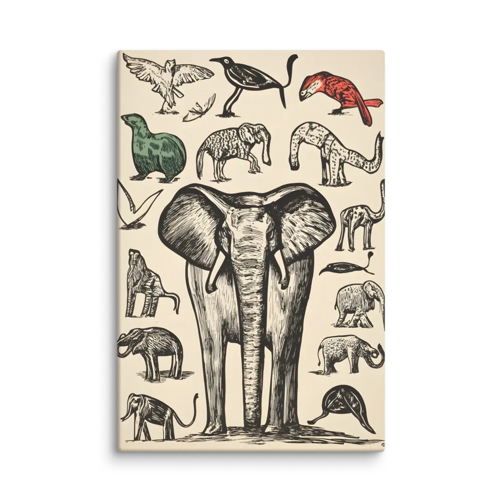 Whimsical Wildlife: A Linocut Journey