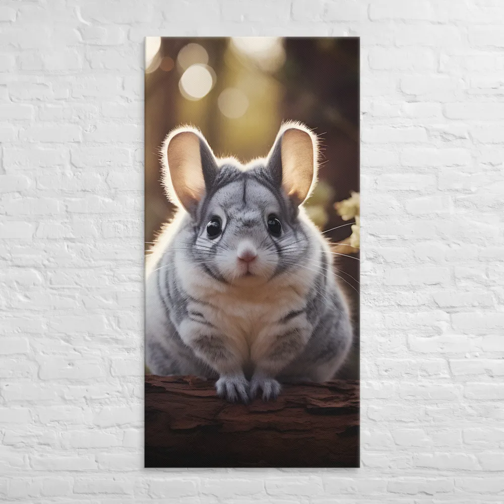 Curious Chinchilla in the Forest