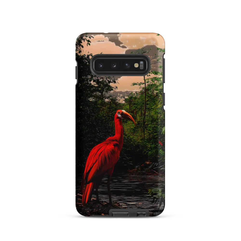 Enigmatic Elegance: The Scarlet Observer