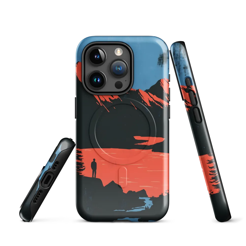Serenity in Contrast | Phone Case |  15 Pro | MagSafe® Tough Case | Glossy