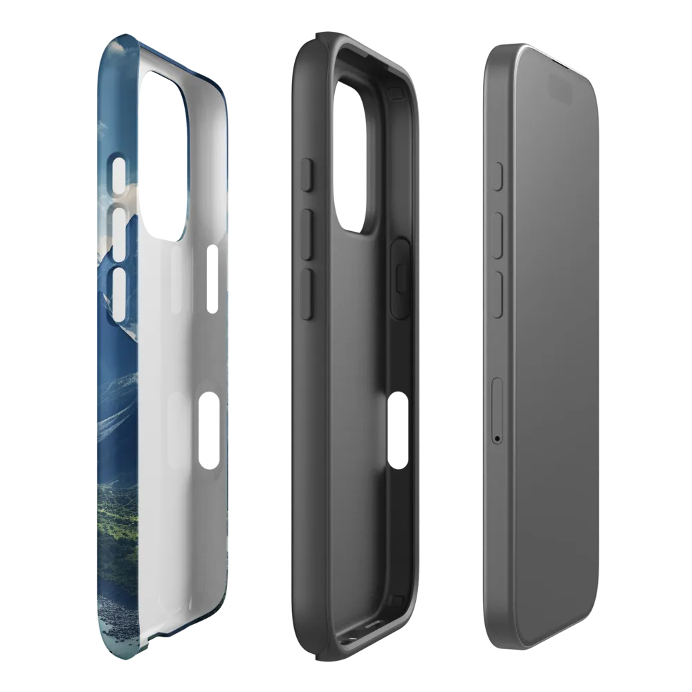 Majestic Serenity: A Landscape of Mountains and Rivers | Phone Case |  16 Pro | Tough Case | Matte