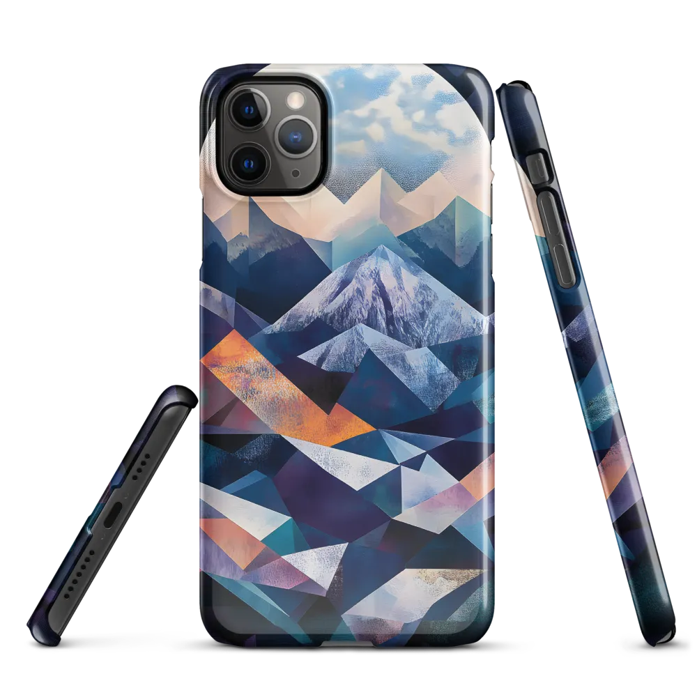 Luminous Peaks: A Geometric Reverie | Phone Case |  11 Pro Max | Snap Case | Glossy