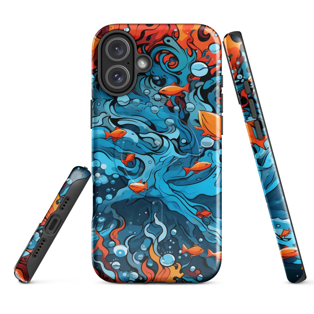 Fluid Harmony: Ocean and Flames