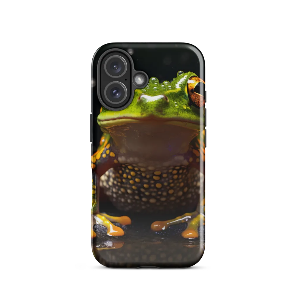 Emerald Elegance: The Frog in Focus