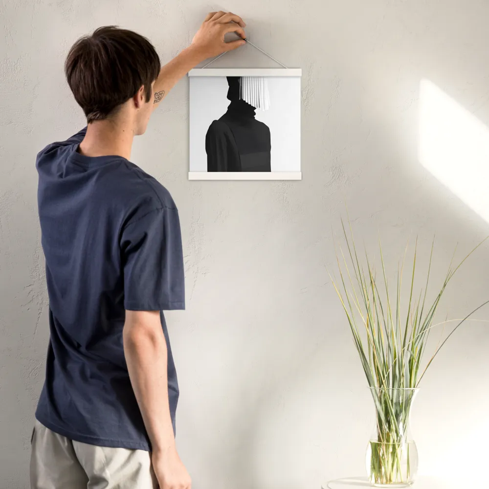 Veil of Mystery | Poster With White Wood Hanger | 12″×12″
