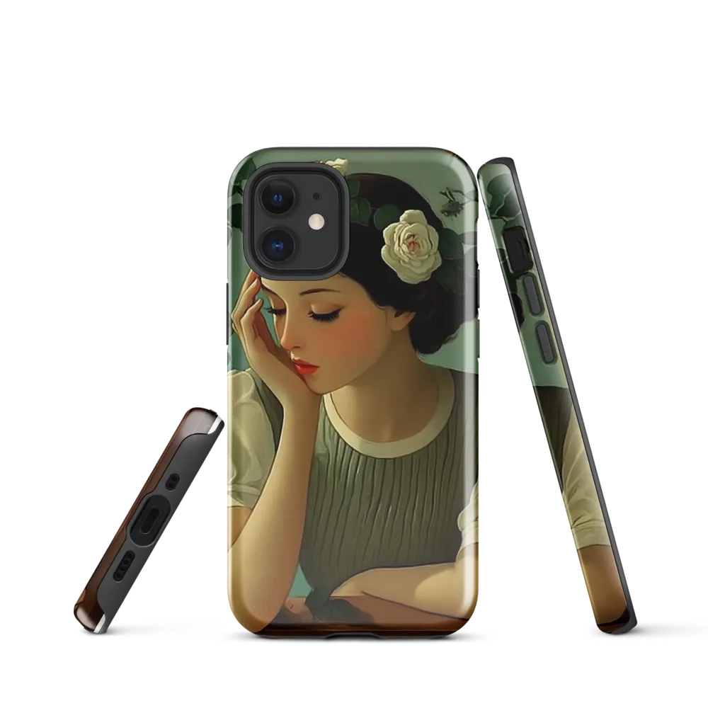 Whispers of Serenity | Phone Case |  12 mini | Tough Case | Glossy