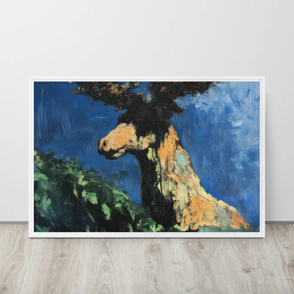 The Majestic Deer in Nature | Canvas with White Frame | 24″×36″