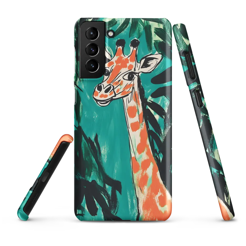 Curious Giraffe in Lush Greenery | Phone Case |  S21 Plus | Snap Case | Matte