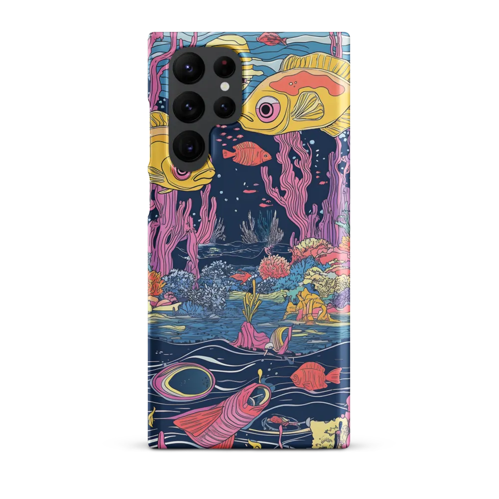 Underwater Dreamscape: A Playful Encounter | Phone Case |  S22 Ultra | Snap Case | Matte