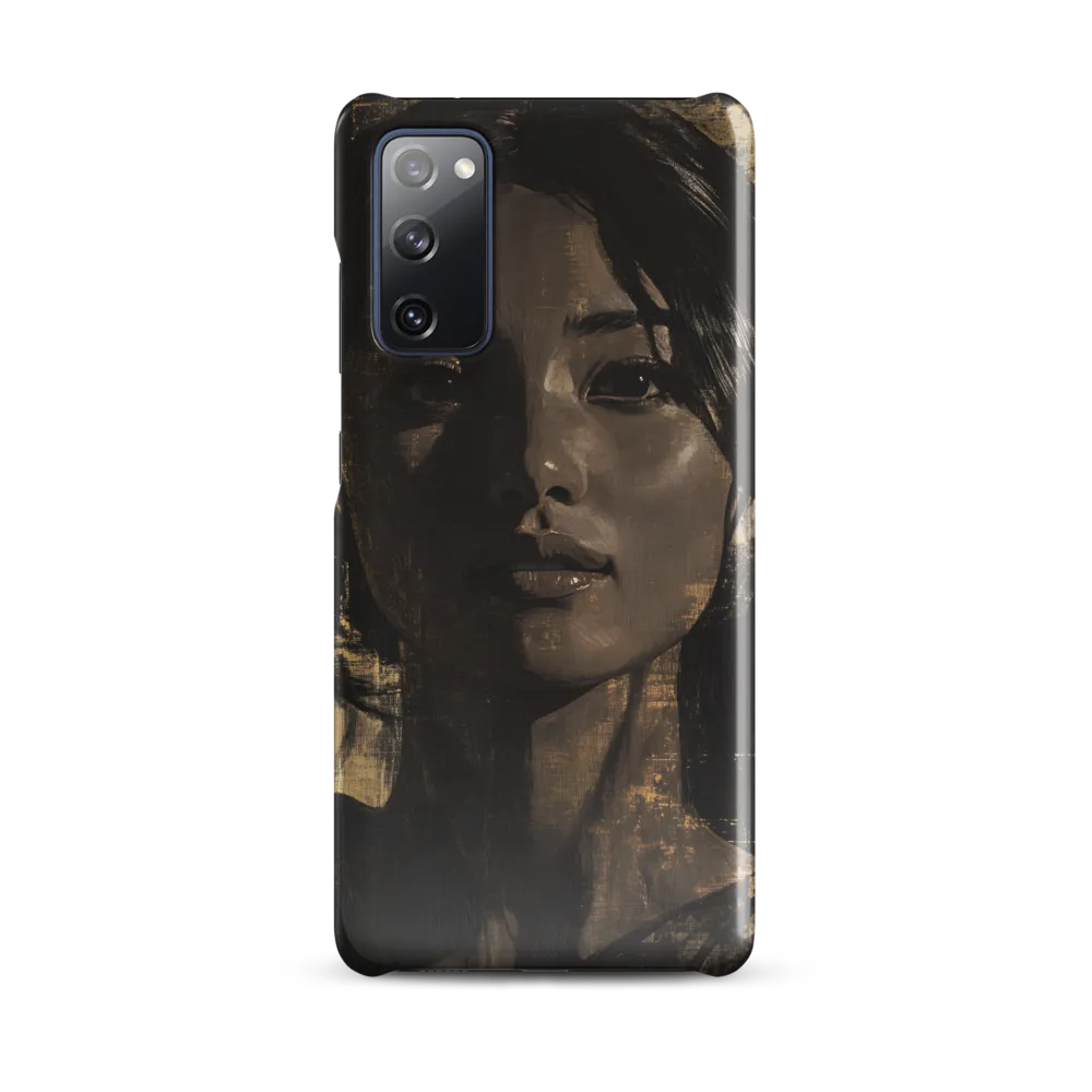 Golden Gaze: A Contemporary Portrait | Phone Case |  S20 FE | Snap Case | Glossy
