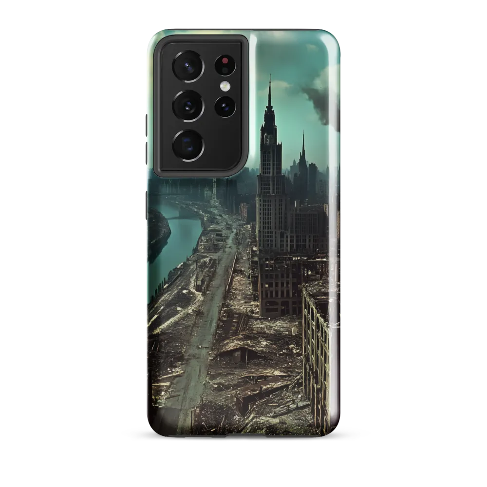 Urban Ruins: A Futuristic Reflection | Phone Case |  S21 Ultra | Tough Case | Glossy