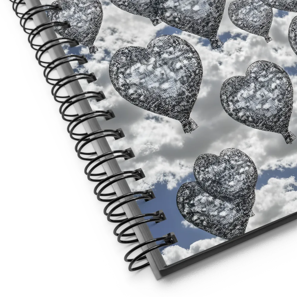 Whispers of Love in the Sky | Spiral Notebook