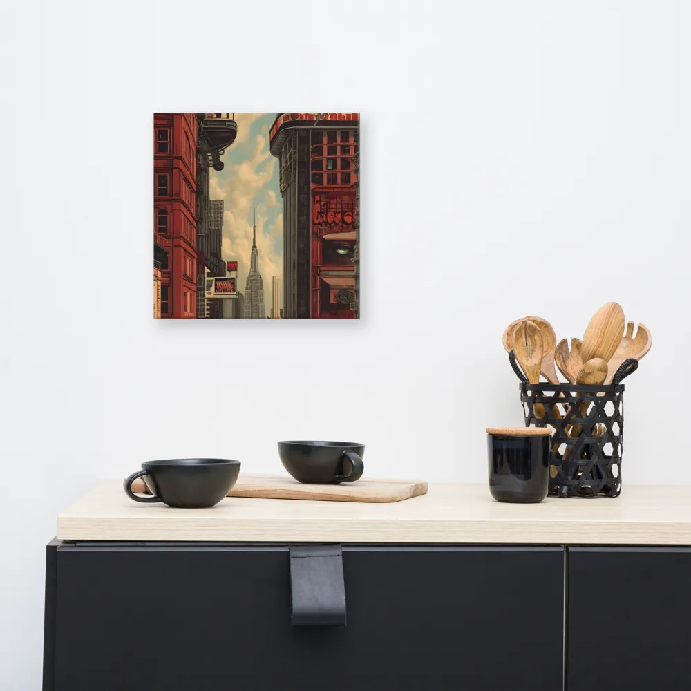A Glimpse of Tomorrow: Urban Ambition | Canvas | 12″×12″