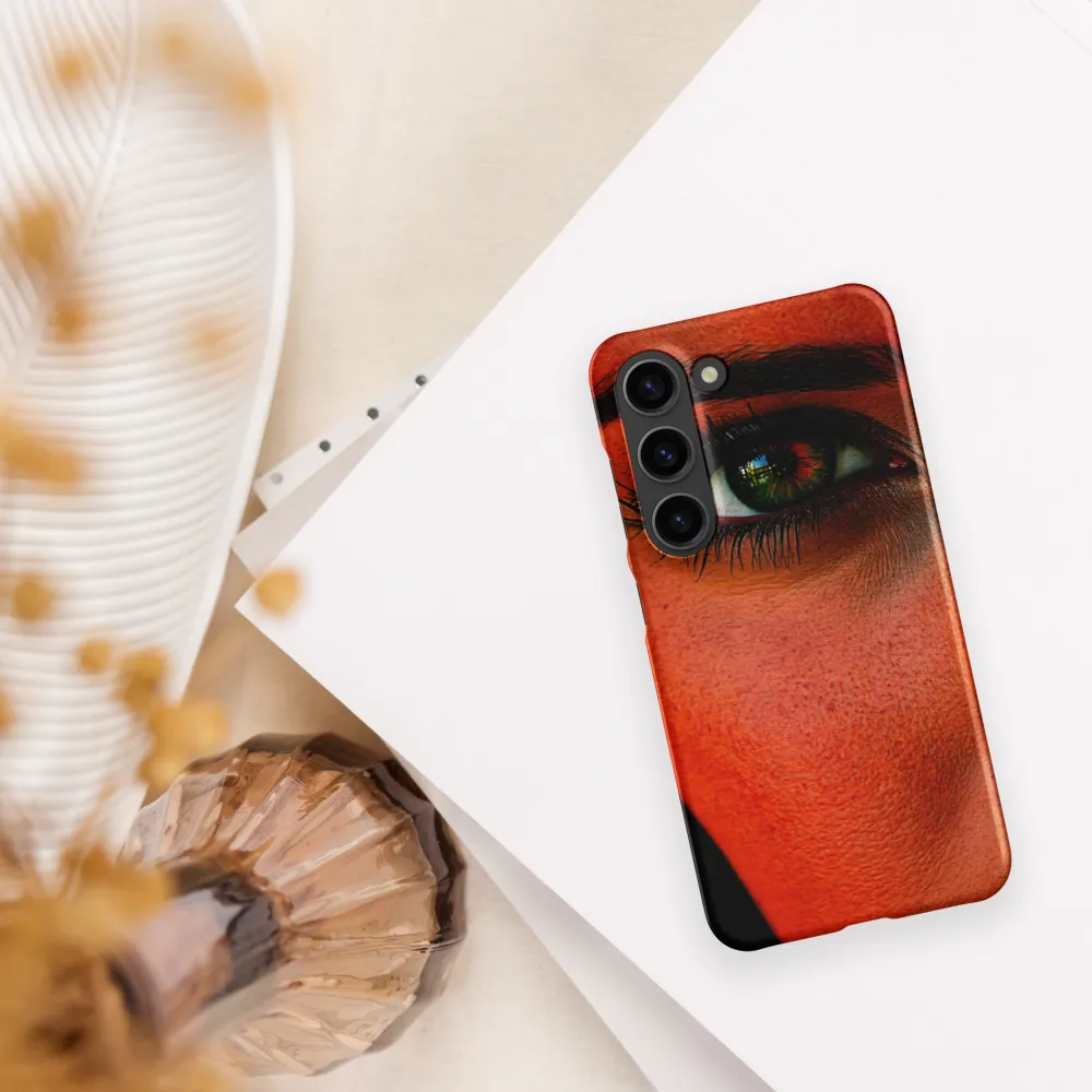 Gaze of Intensity | Phone Case |  S23 | Snap Case | Matte