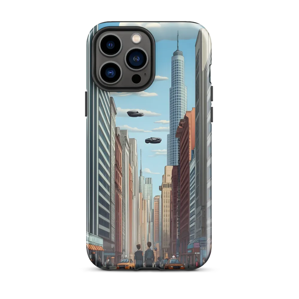 Futuristic Stroll through the Urban Skyline