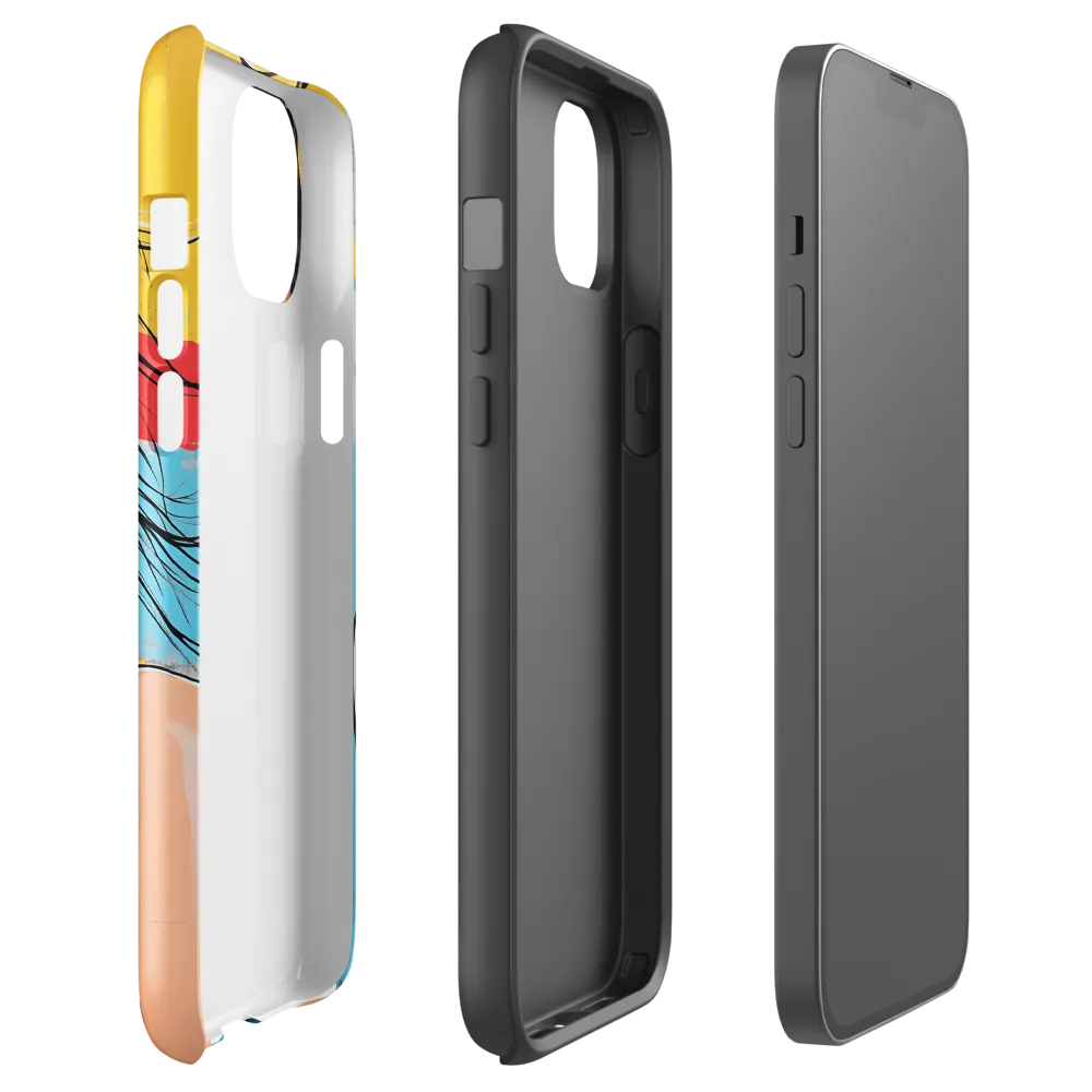 Vibrant Portrait of Modern Youth | Phone Case |  14 Plus | Tough Case | Glossy