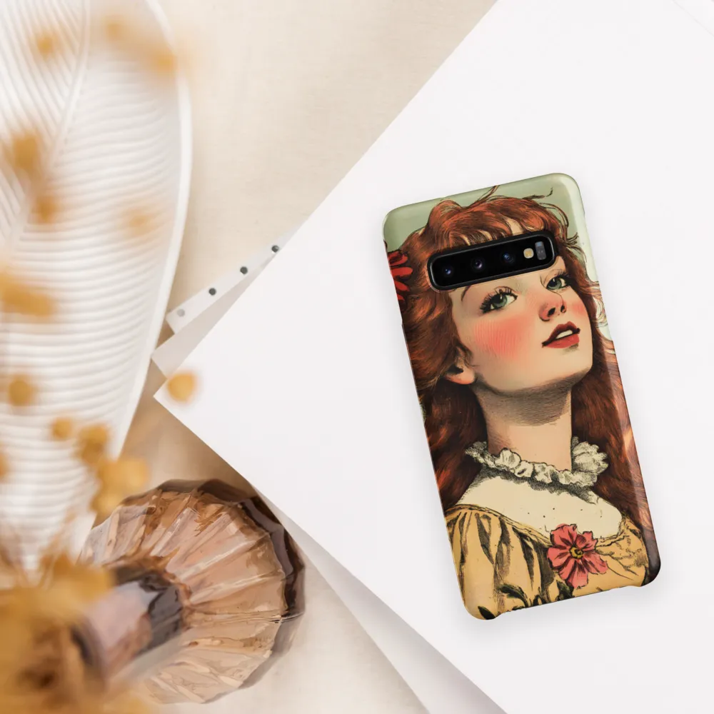Whimsical Portrait of a Flower-Adorned Girl