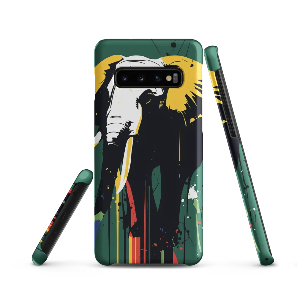 Majestic Minimalism: The Colorful Elephant
