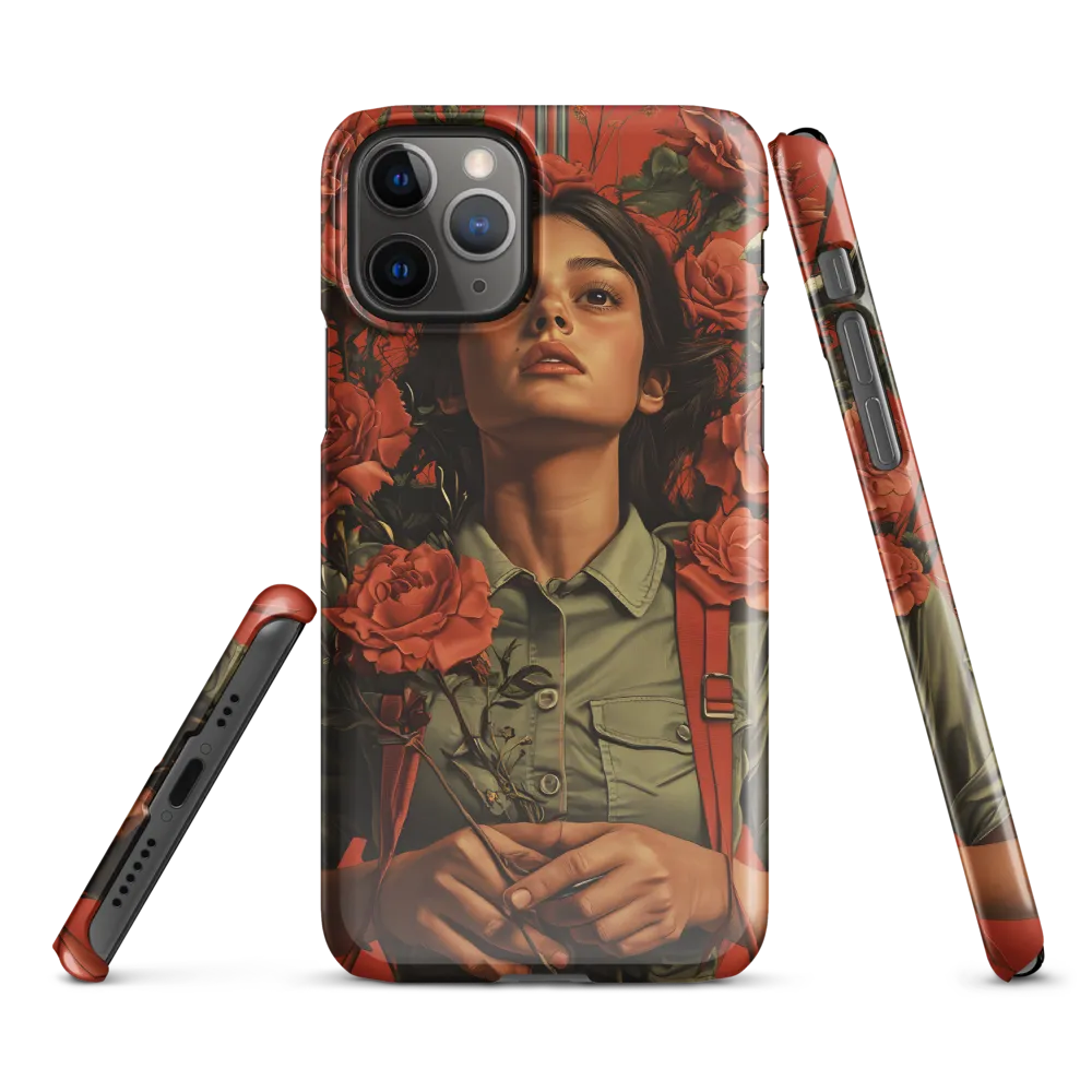 Harmony and Strength: A Portrait Among Roses