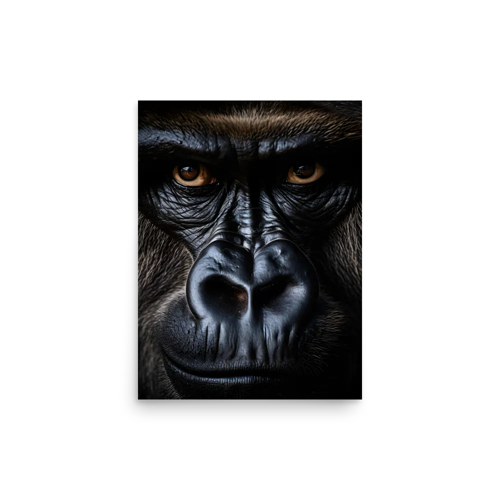 Gaze of the Wild: A Gorilla's Portrait