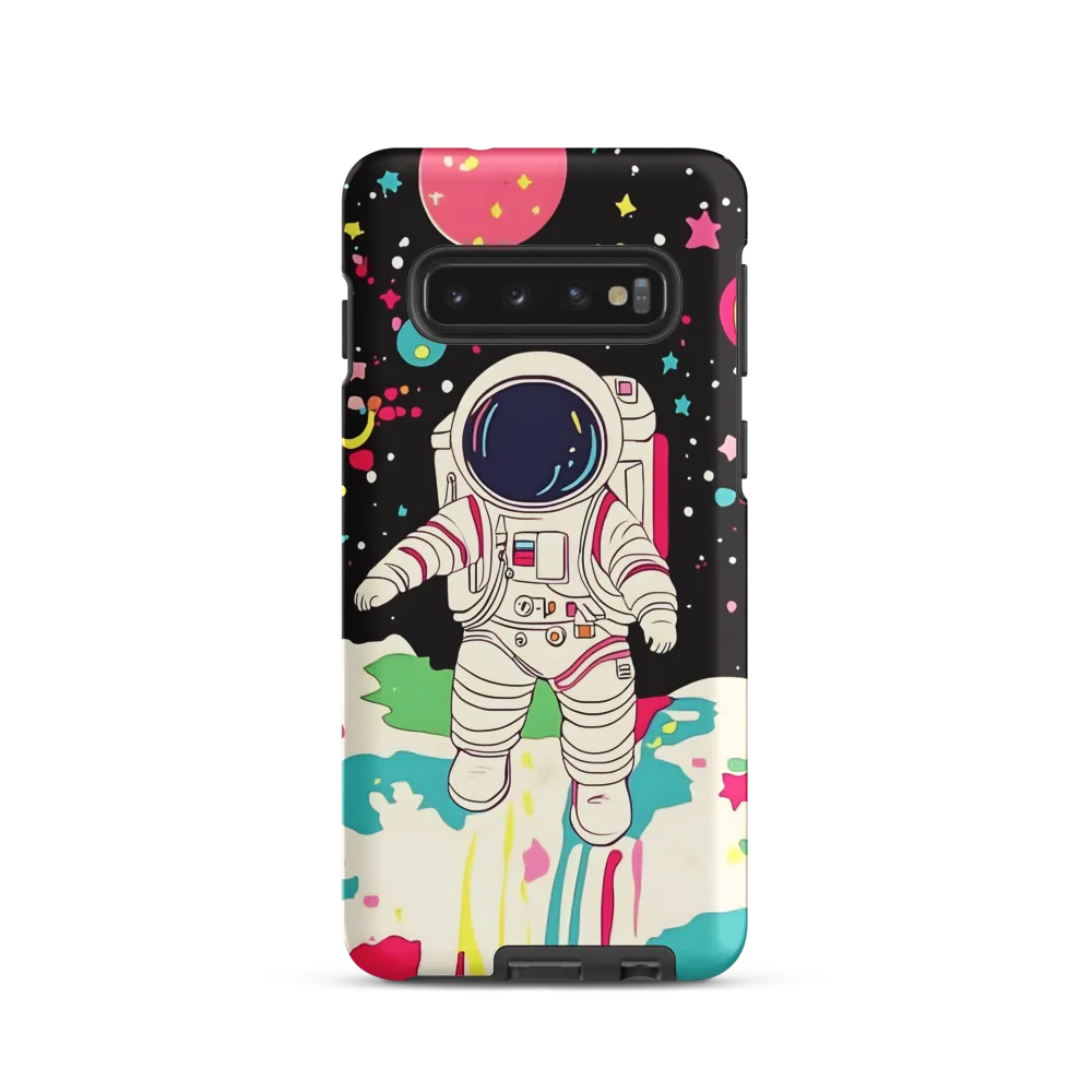 Neon Drift — Astronaut on a Pastel Moon