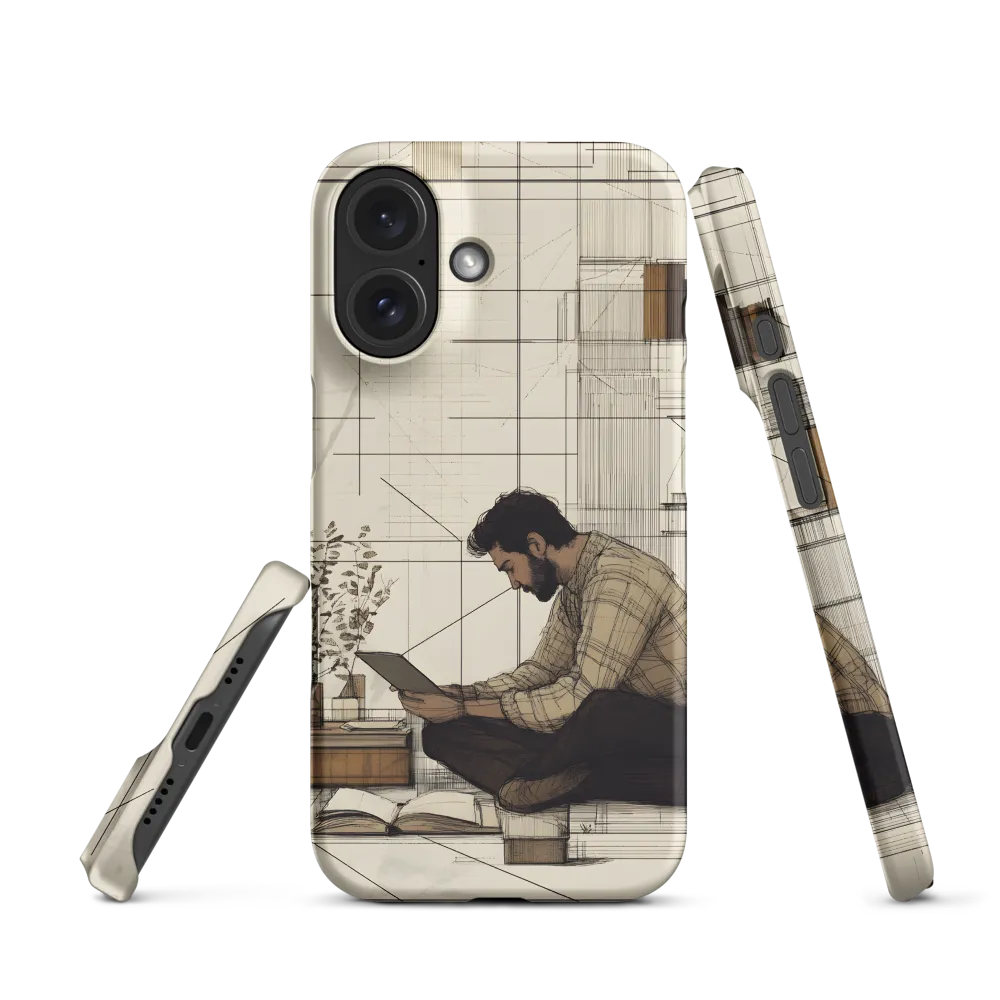 Quiet Reflections in Line | Phone Case |  16 | Snap Case | Matte