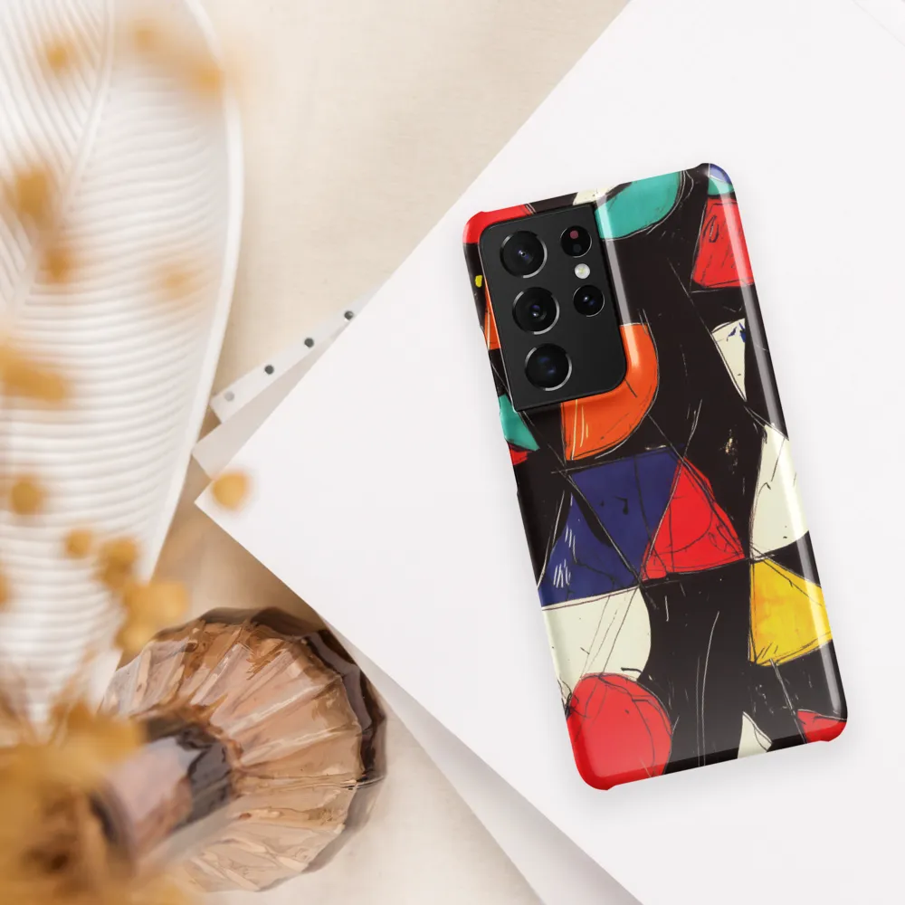 Vibrant Geometric Symphony | Phone Case |  S21 Ultra | Snap Case | Glossy