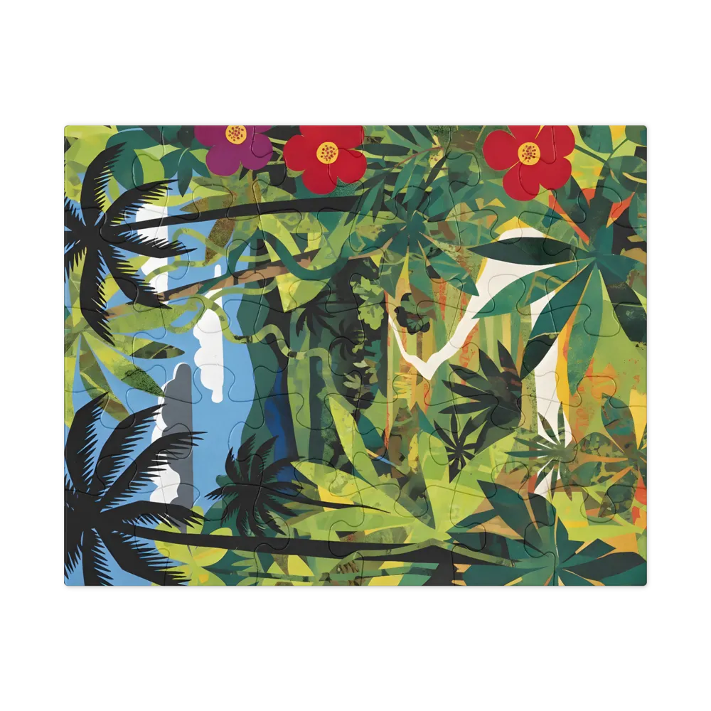 Jungle Path 
 Jigsaw Puzzle in Tin Box