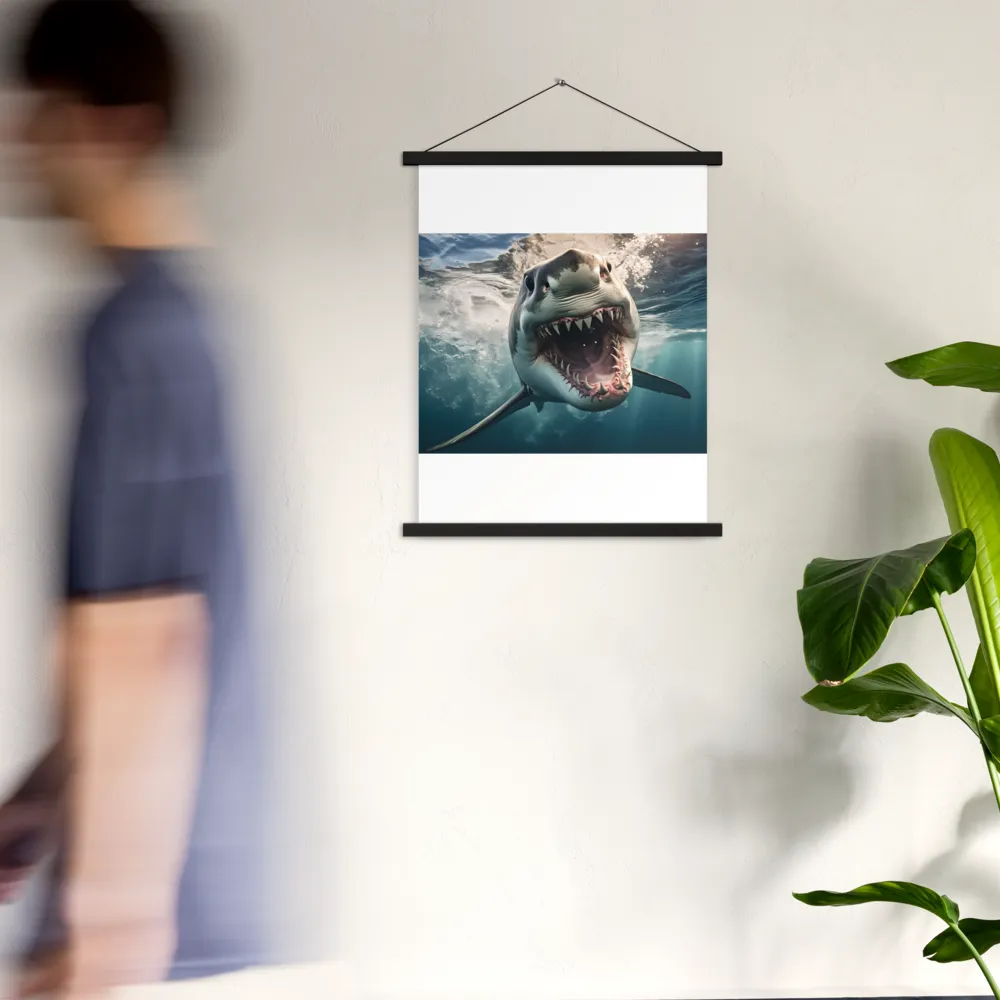 Fierce Majesty of the Ocean | Poster With Black Wood Hanger | 18″×24″