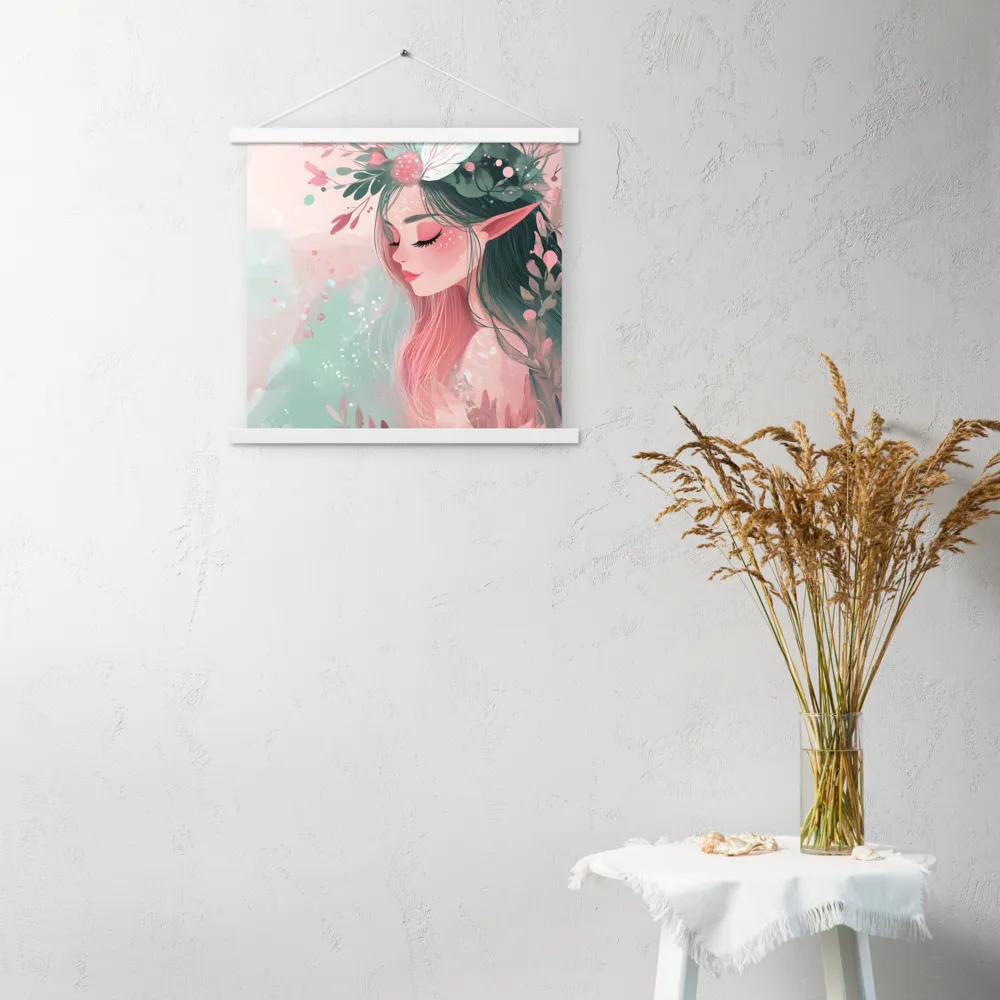 Whispers of Nature | Poster With White Wood Hanger | 18″×18″