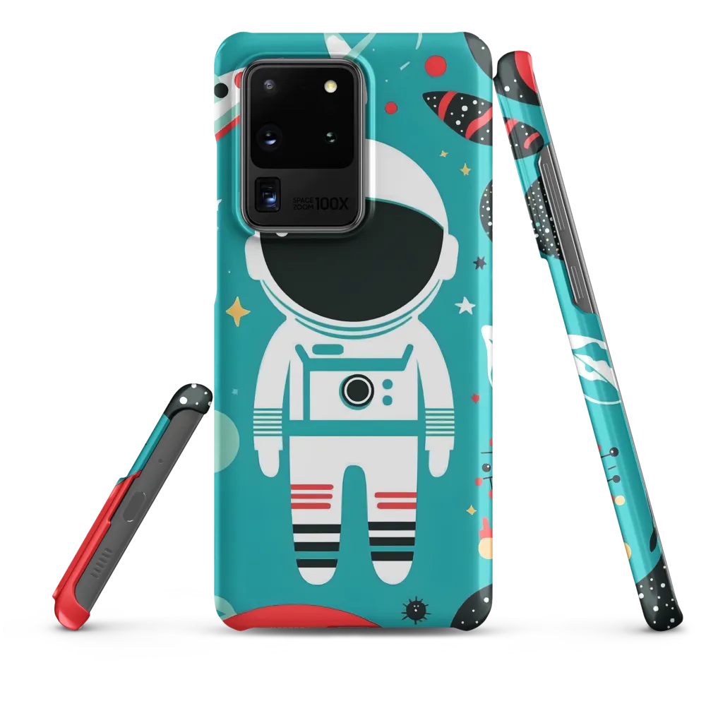 Whimsical Astronaut in Cosmic Wonderland