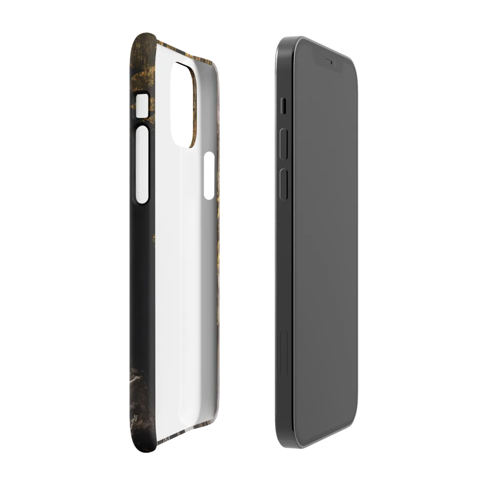 Golden Elegance: A Modern Profile Portrait