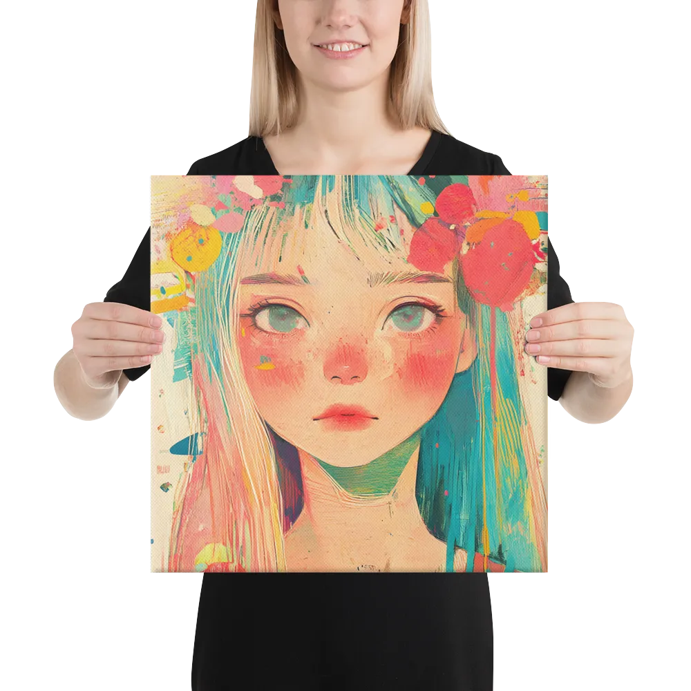 Whimsical Blossom | Canvas | 16″×16″