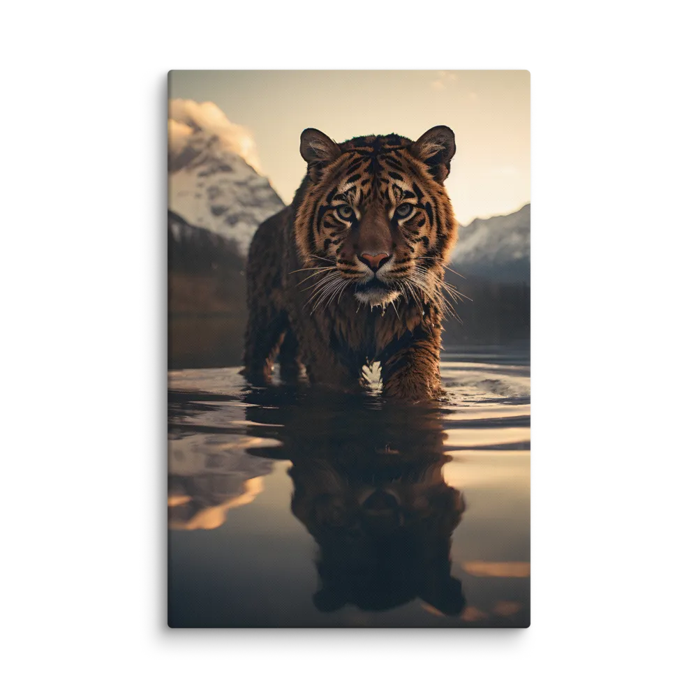 Majestic Reflection: The Tiger's Domain