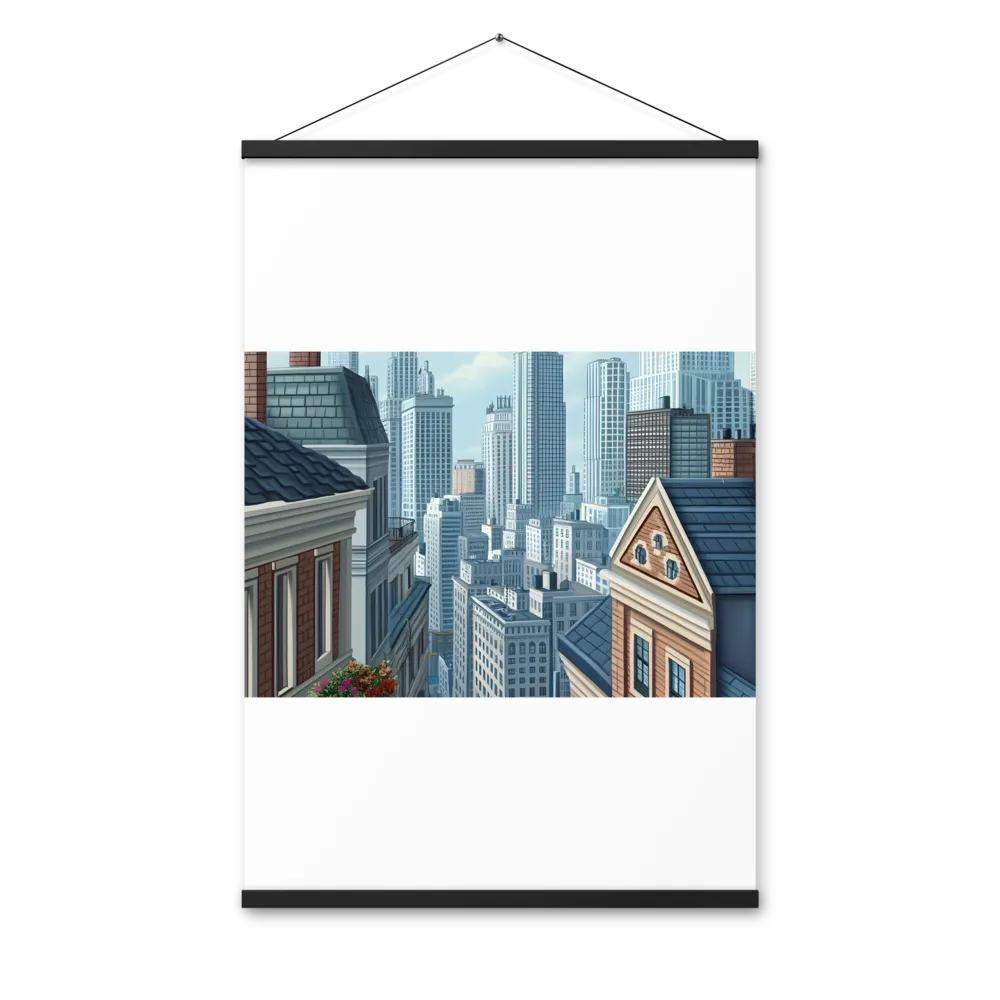 Urban Symphony | Poster With Black Wood Hanger | 24″×36″