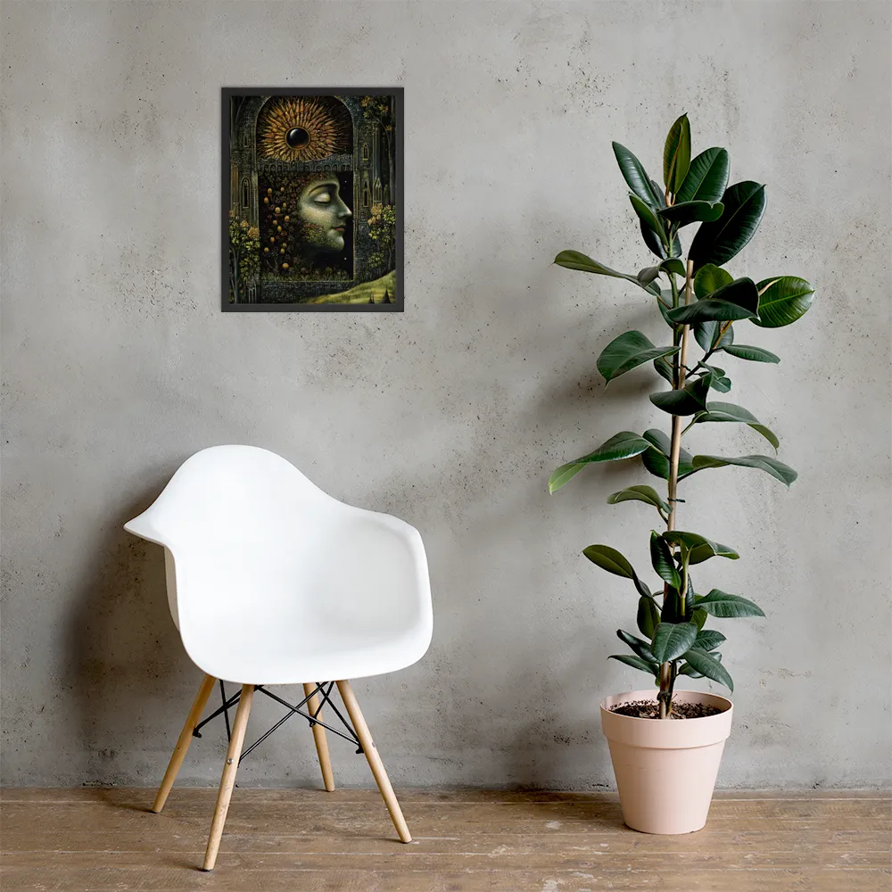 Nature’s Embrace: The Infinite Connection | Poster with Black Frame | 16″×20″