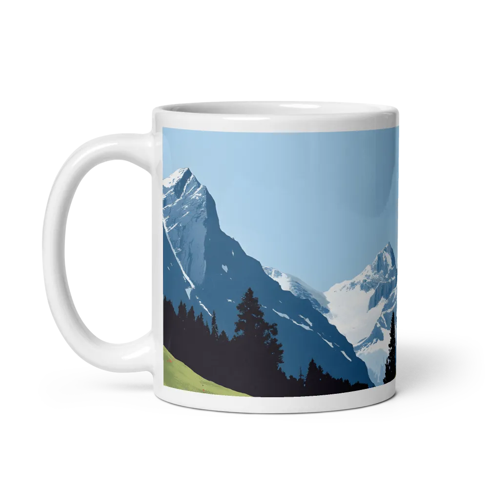 Tranquil Mountain Retreat | Mug with White inside | 11 oz