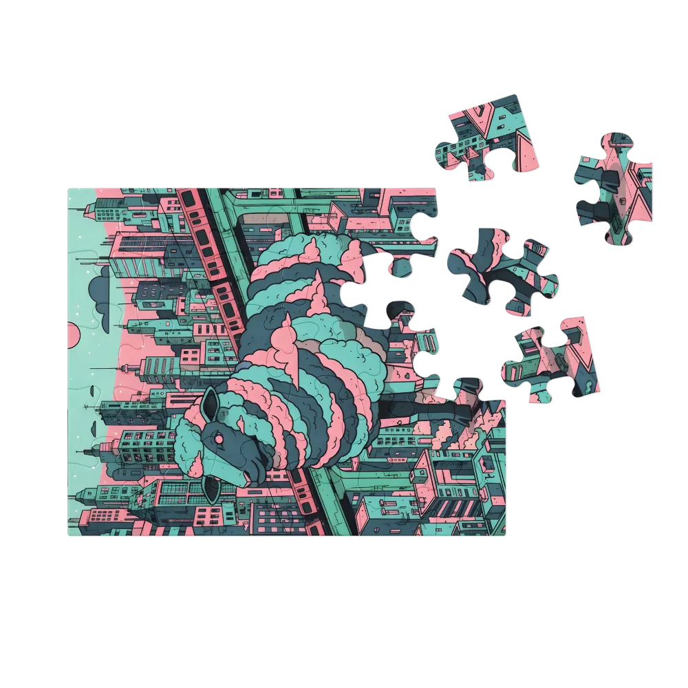 Metropolitan Sheep 
 Jigsaw Puzzle in Tin Box